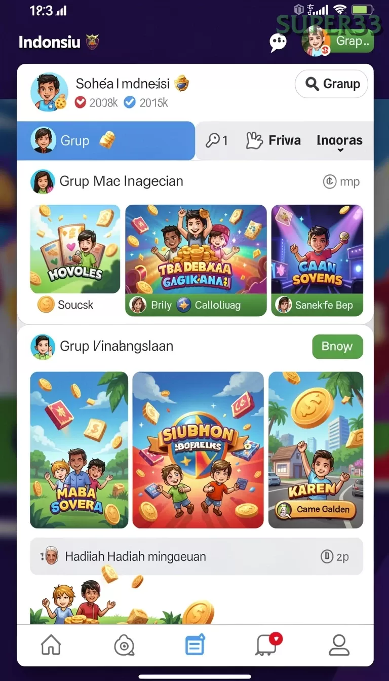 Cuplikan layar SEDAYU88 — aktivitas